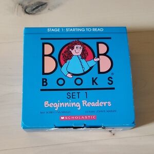 3/15 Scholastic Bob Books Set 1 - Blue Box with Red and Black Text
